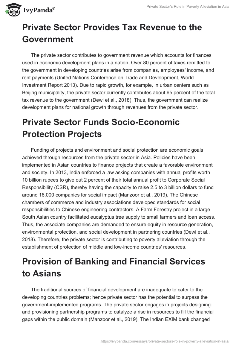 Private Sector’s Role in Poverty Alleviation in Asia. Page 3