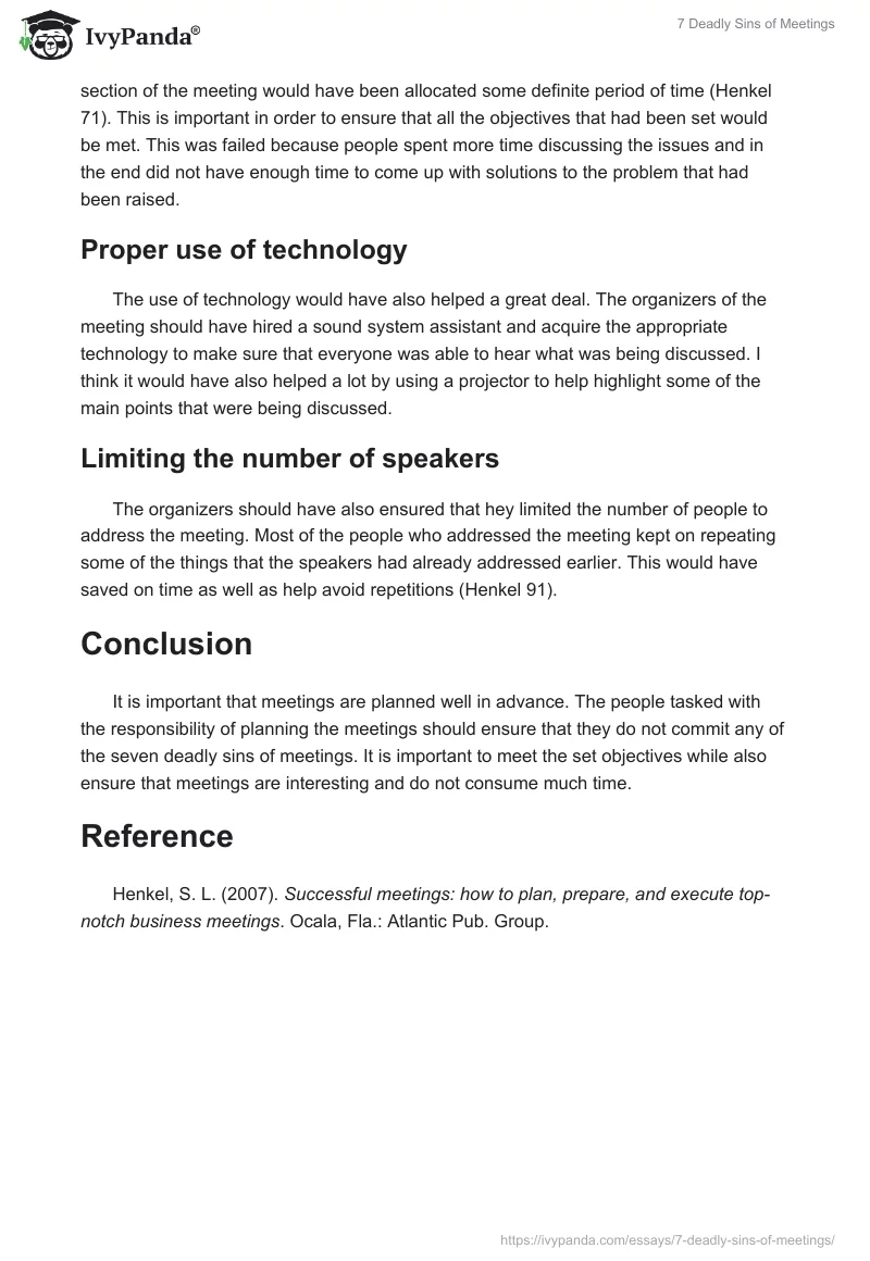 7 Deadly Sins of Meetings. Page 2