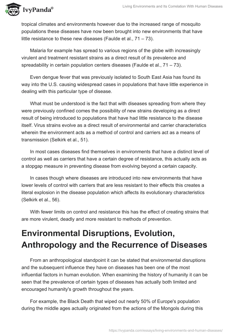 Living Environments and Its Correlation With Human Diseases. Page 3