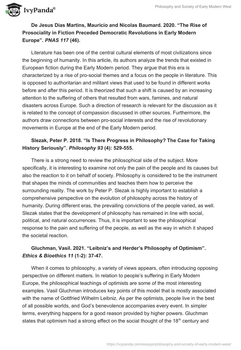 Philosophy and Society of Early Modern West. Page 2