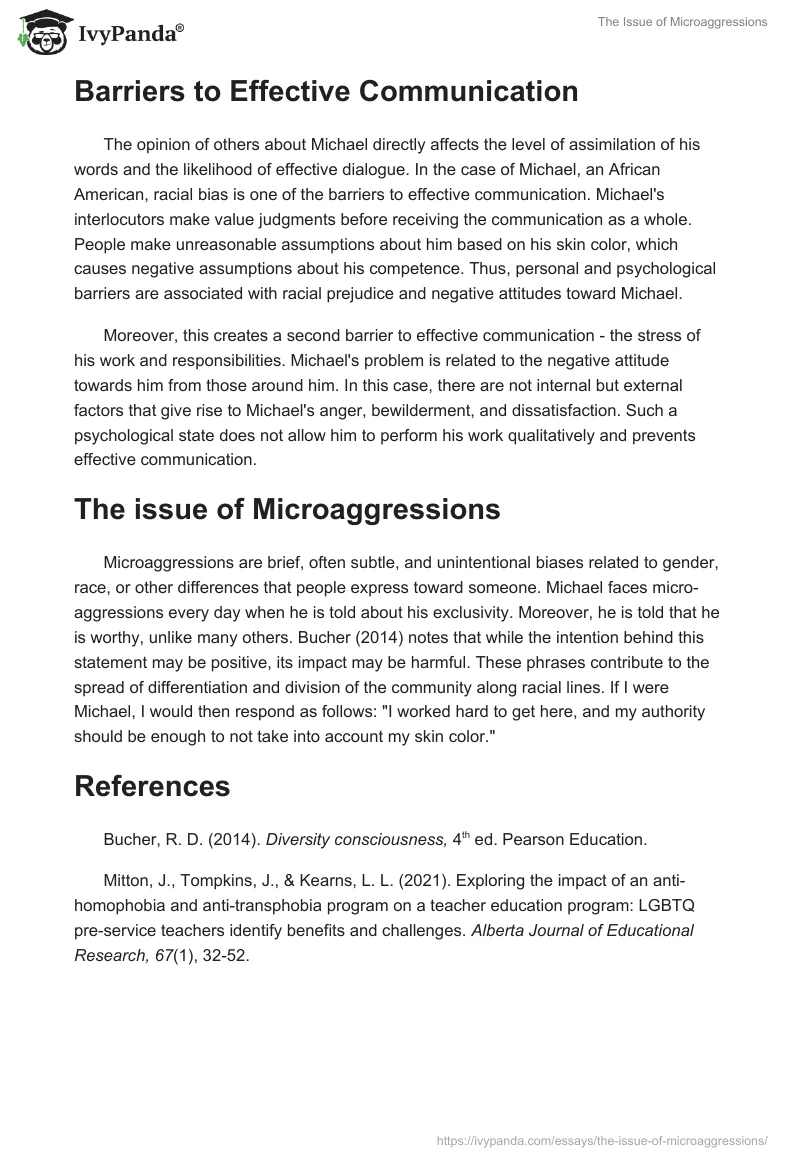 The Issue of Microaggressions. Page 2
