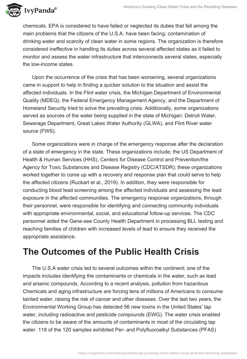 America’s Growing Clean Water Crisis and the Resulting Diseases. Page 4