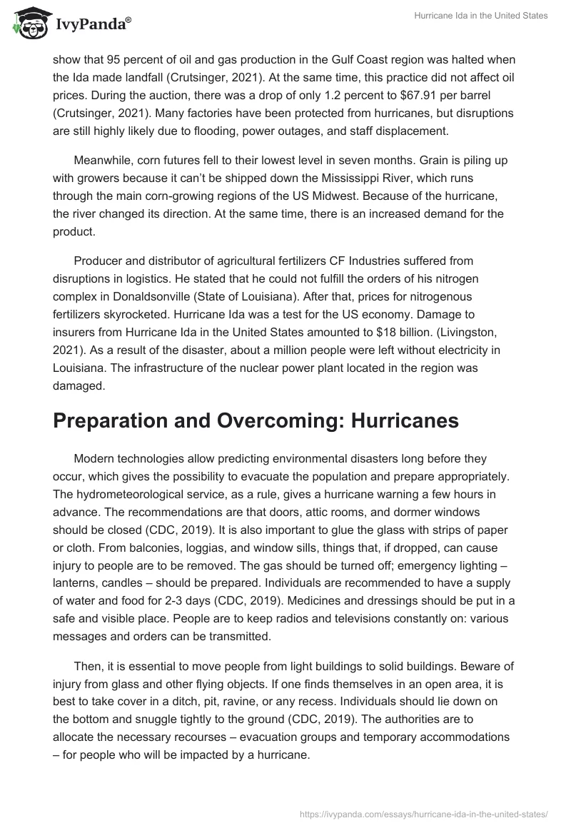 titles for hurricane essays