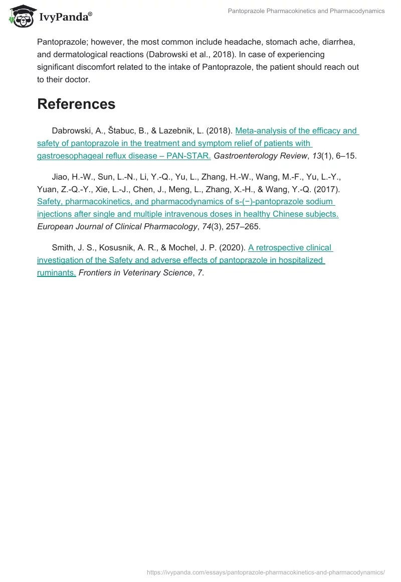 Pantoprazole Pharmacokinetics and Pharmacodynamics. Page 2
