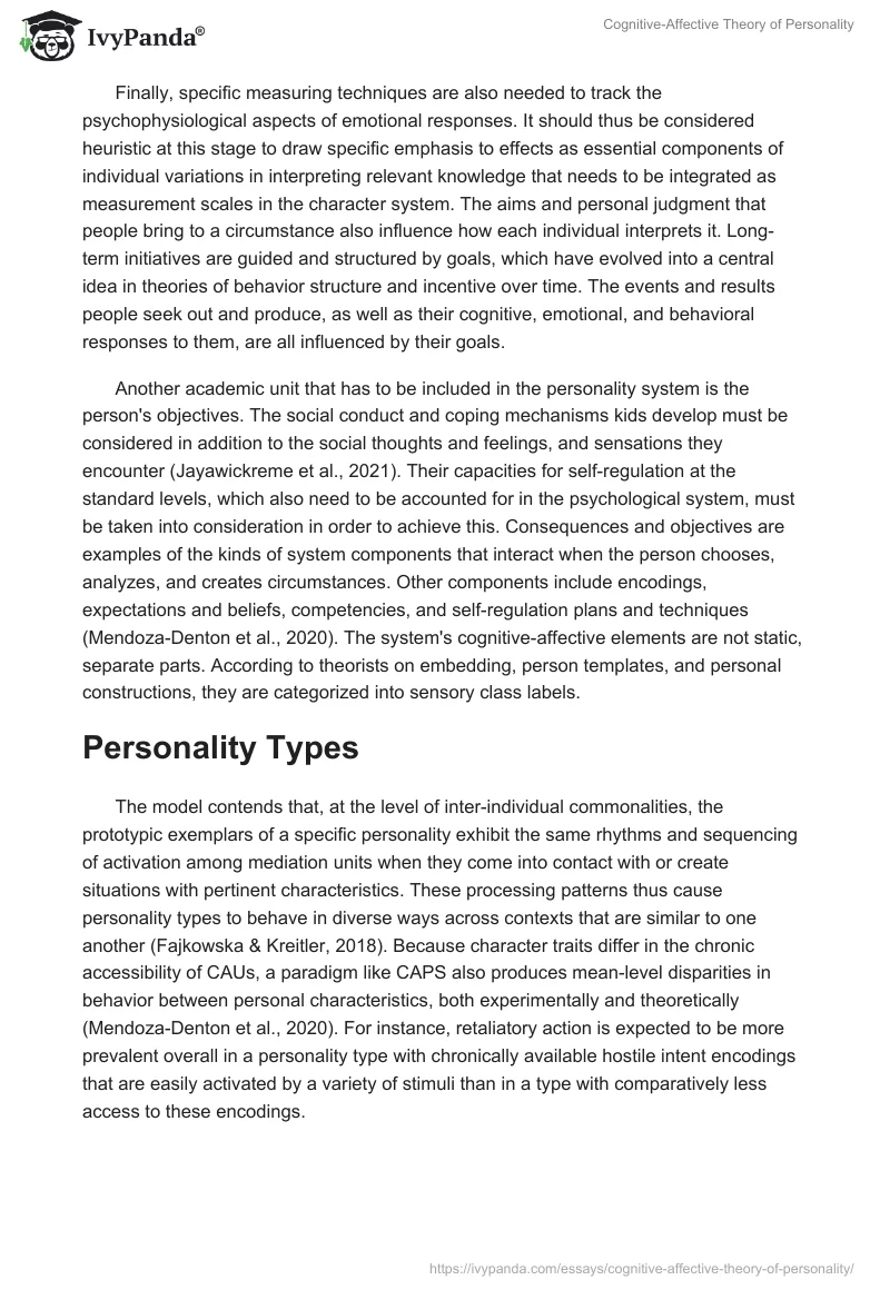 Cognitive-Affective Theory of Personality. Page 4