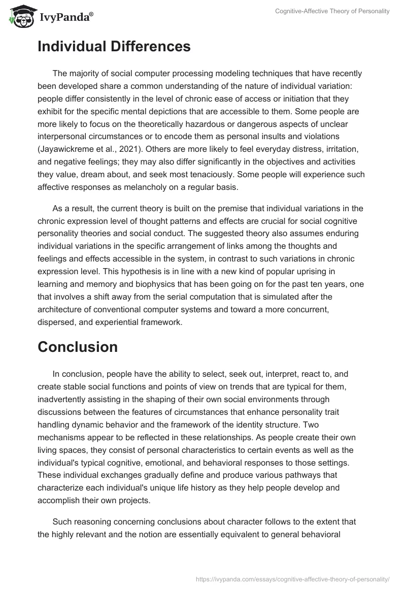 Cognitive-Affective Theory of Personality. Page 5