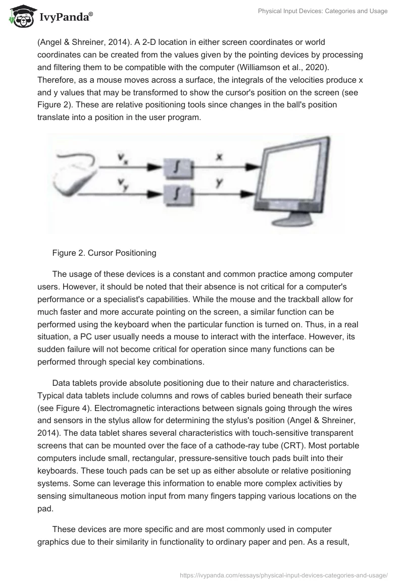 Physical Input Devices: Categories and Usage. Page 2