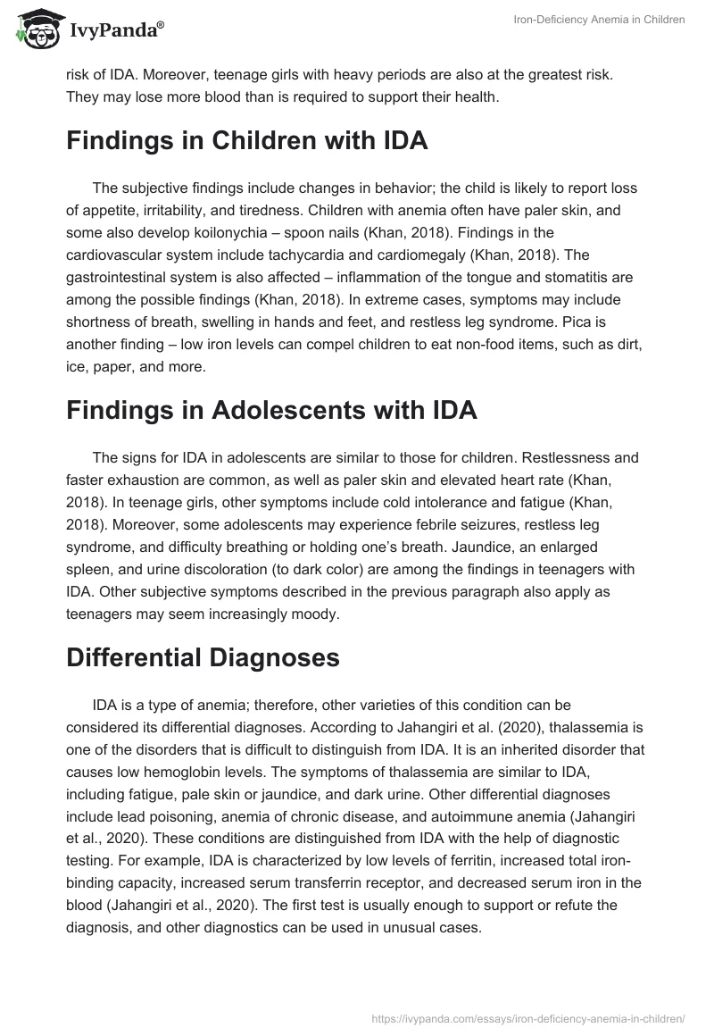 Iron-Deficiency Anemia in Children. Page 2