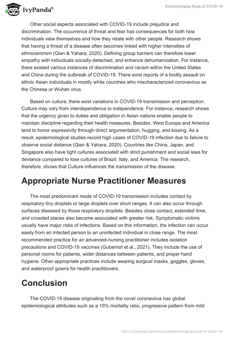 Epidemiological Study of COVID-19. Page 4