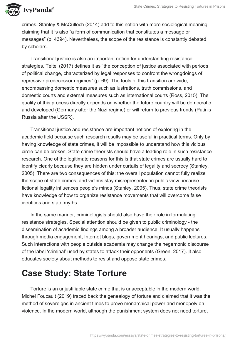State Crimes: Strategies to Resisting Tortures in Prisons. Page 2