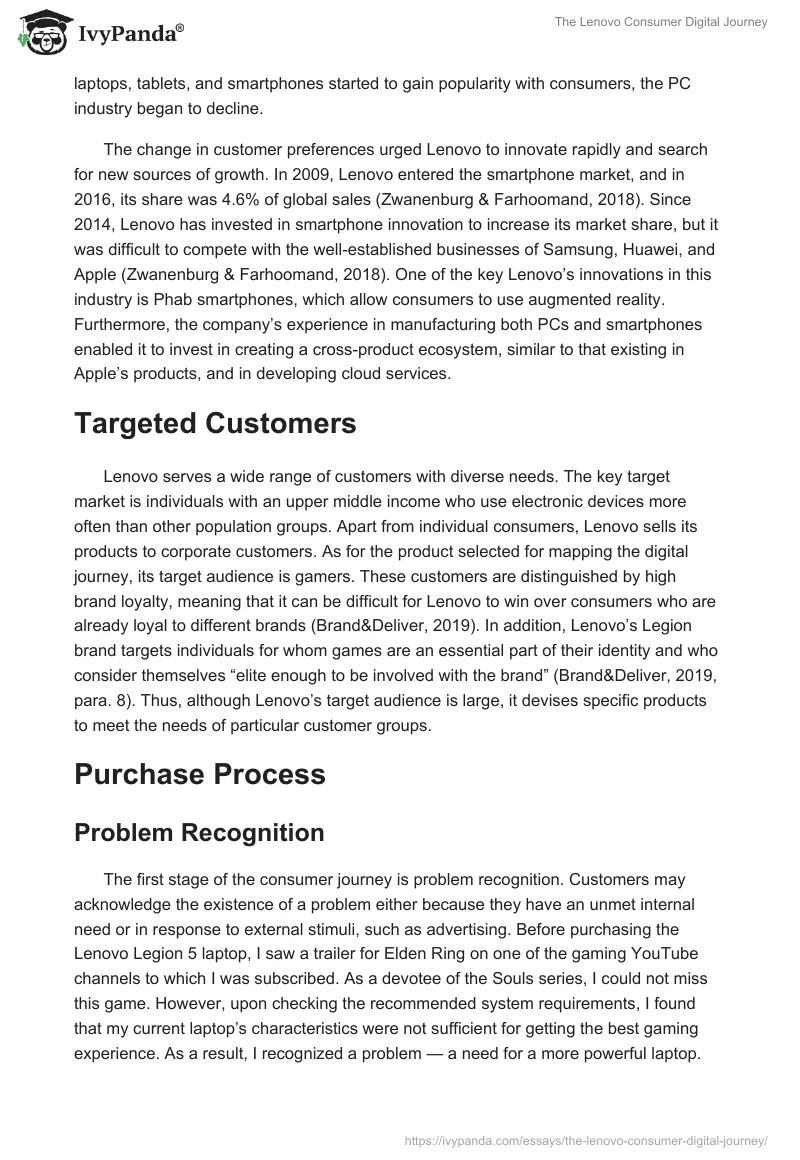 The Lenovo Consumer Digital Journey. Page 2