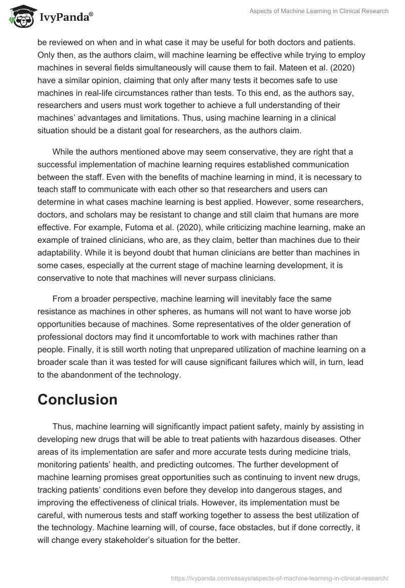 Aspects of Machine Learning in Clinical Research. Page 3