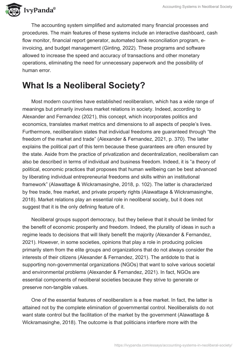 Accounting Systems in Neoliberal Society. Page 2