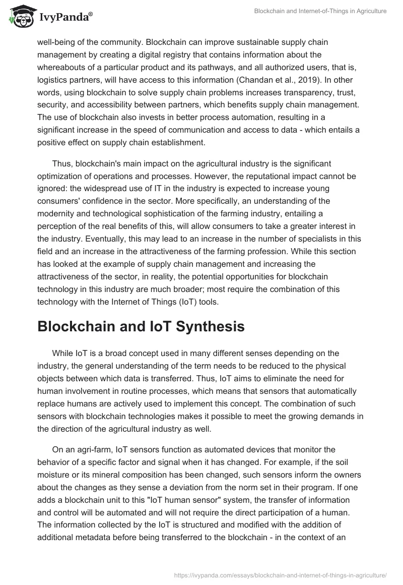 Blockchain and Internet-of-Things in Agriculture. Page 3