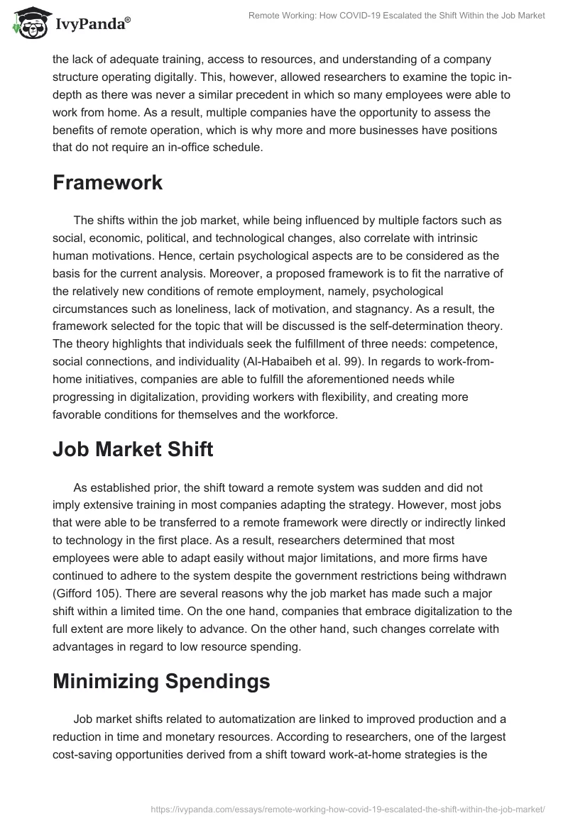 Remote Working: How COVID-19 Escalated the Shift Within the Job Market. Page 4