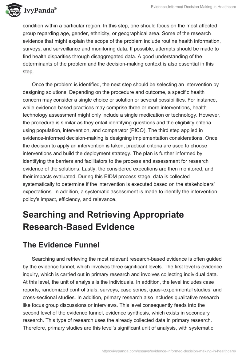 Evidence-Informed Decision Making in Healthcare. Page 2