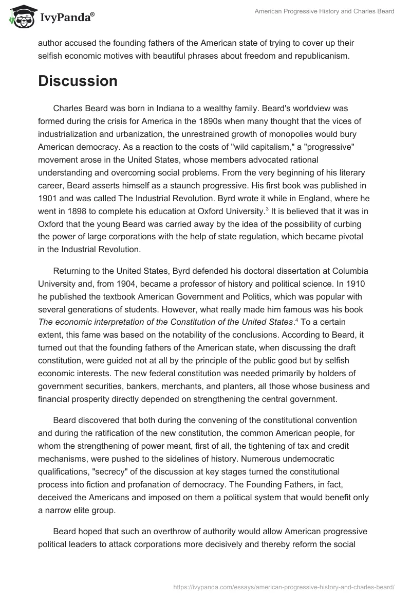 American Progressive History and Charles Beard. Page 2