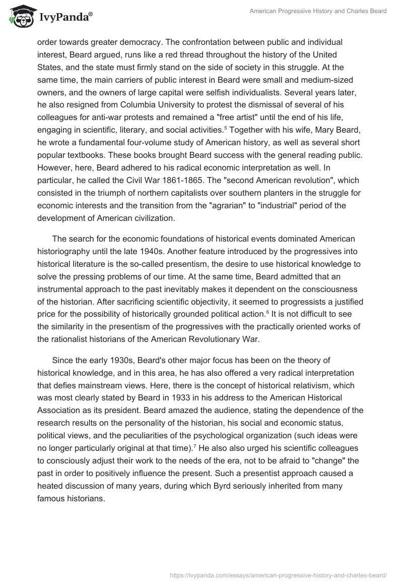 American Progressive History and Charles Beard. Page 3