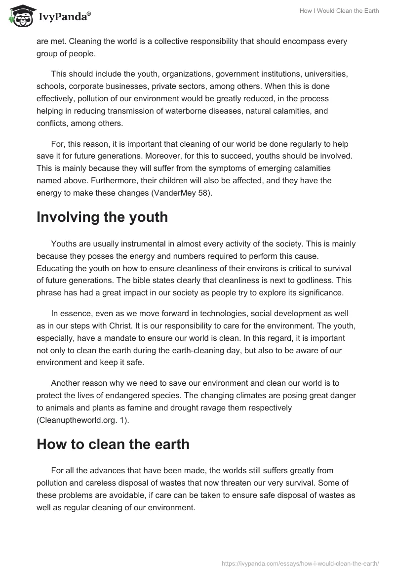 How I Would Clean the Earth. Page 2
