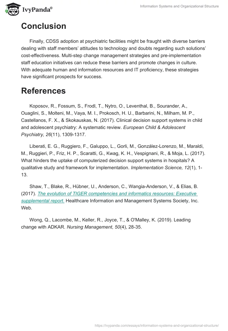 Information Systems and Organizational Structure. Page 3