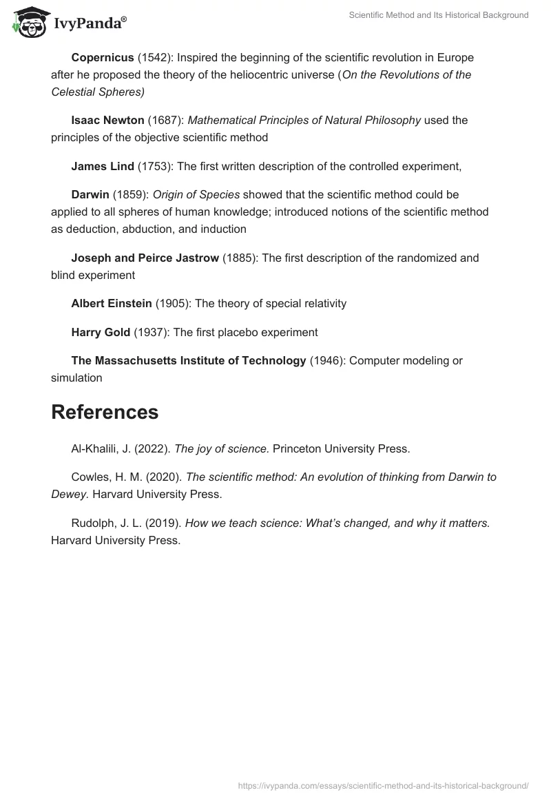 Scientific Method and Its Historical Background. Page 3