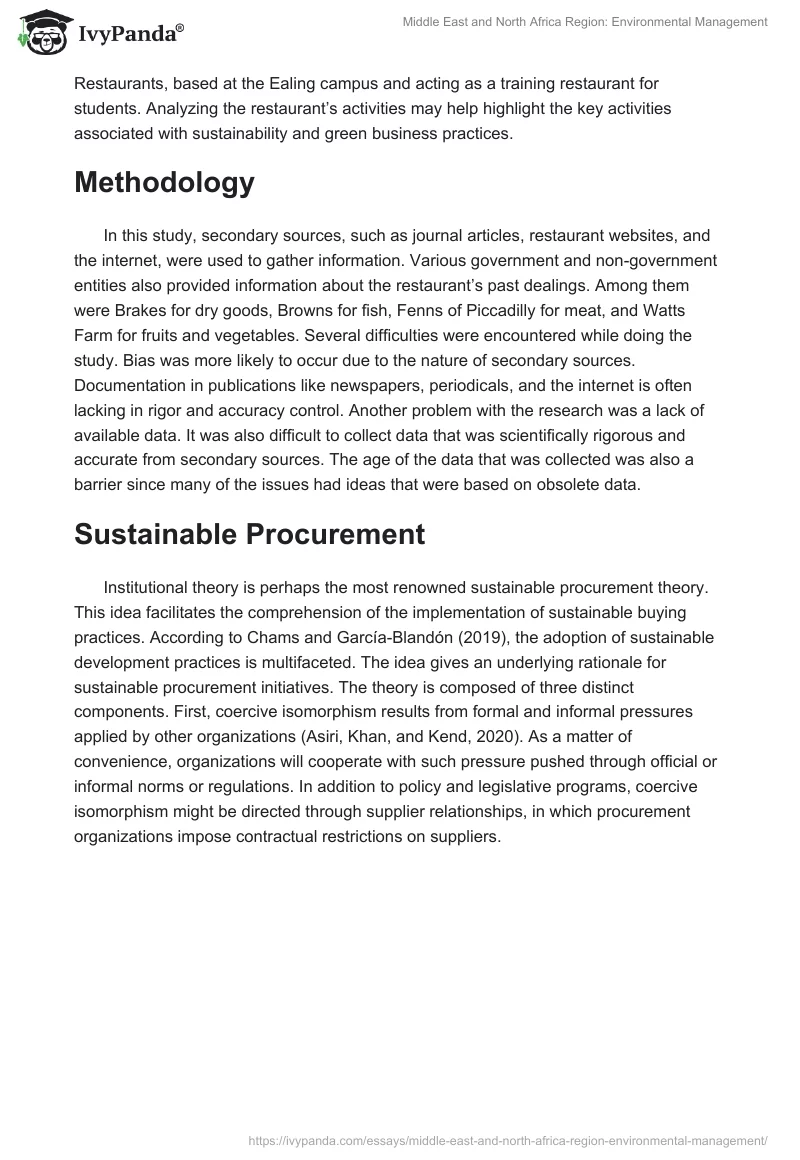 Middle East and North Africa Region: Environmental Management. Page 2
