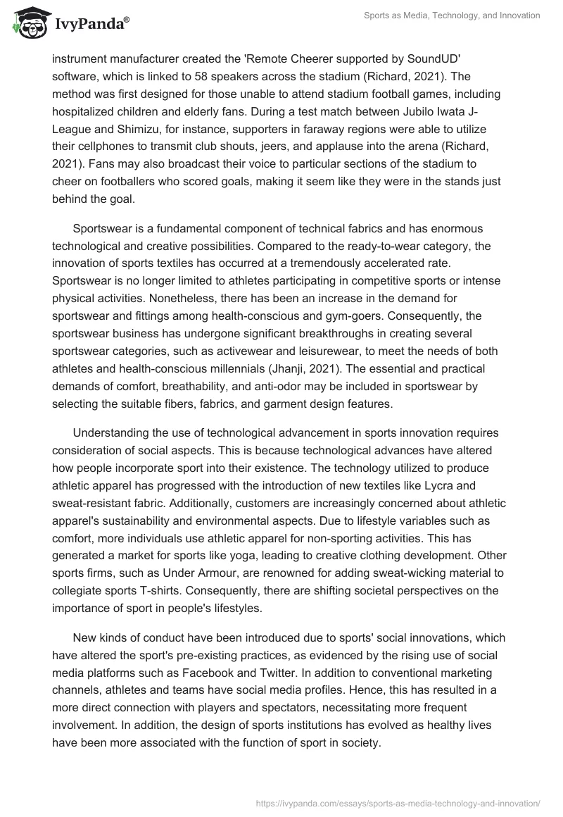 Sports as Media, Technology, and Innovation. Page 3