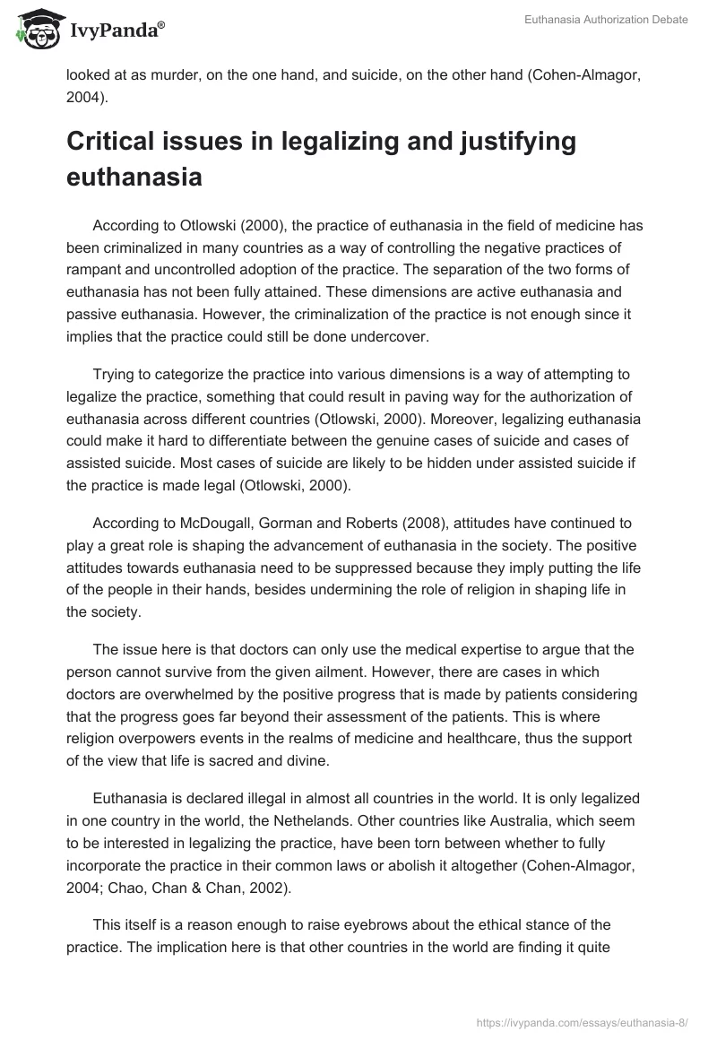 Euthanasia Authorization Debate. Page 2