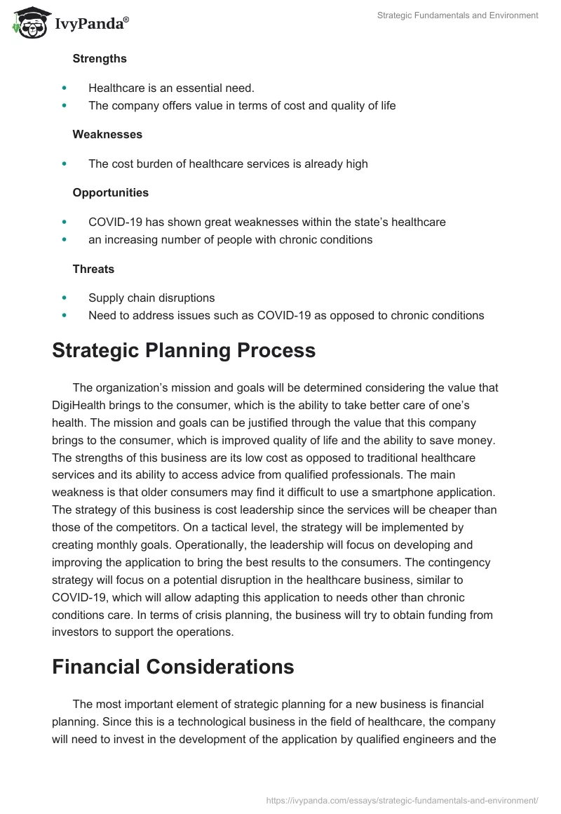 Strategic Fundamentals and Environment. Page 4