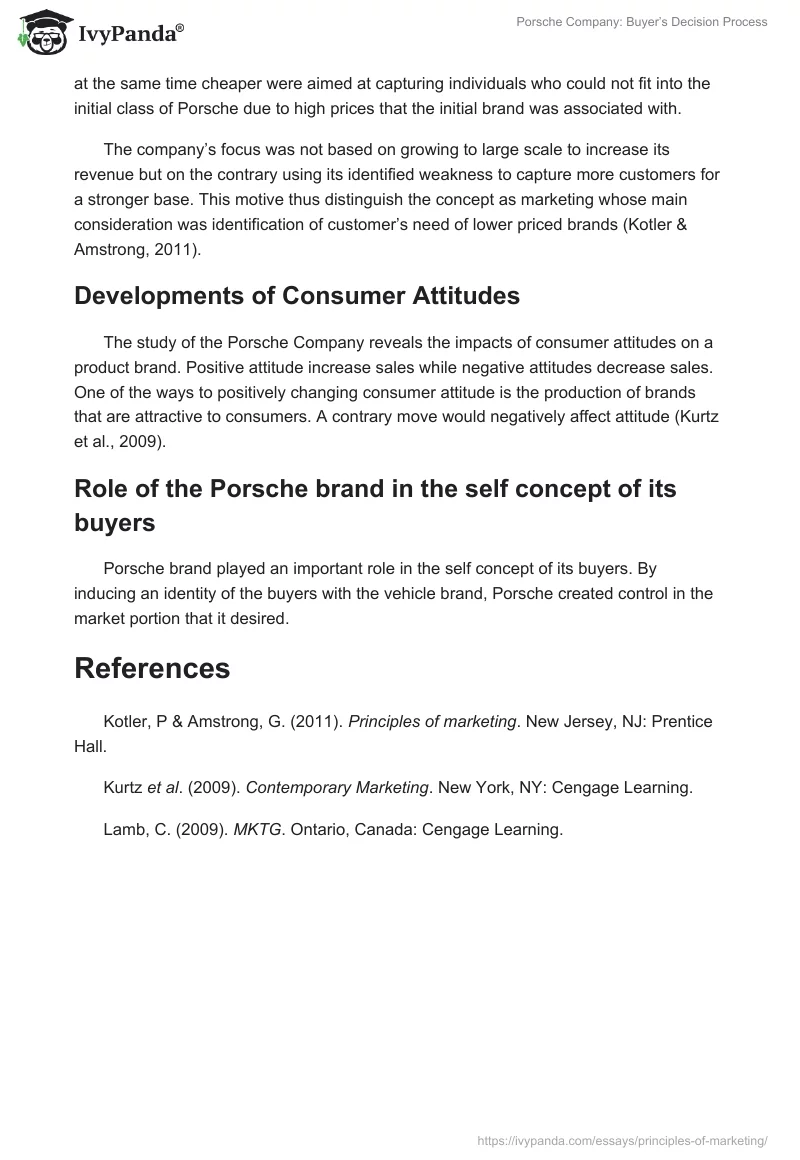Porsche Company: Buyer’s Decision Process. Page 3