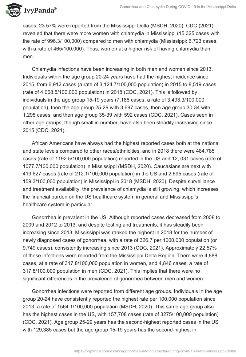 Gonorrhea and Chlamydia During COVID-19 in the Mississippi Delta. Page 4