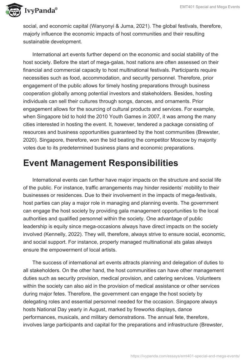 EMT401 Special and Mega Events. Page 3