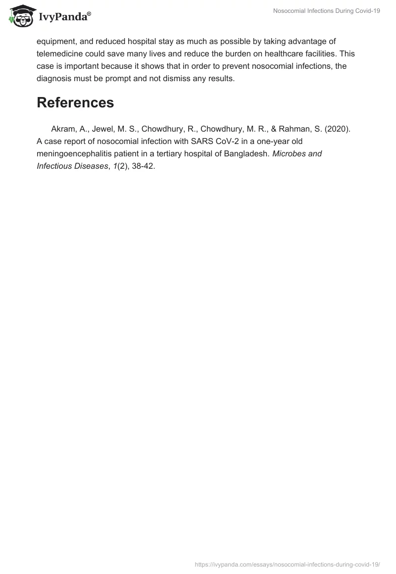 Nosocomial Infections During Covid-19. Page 2