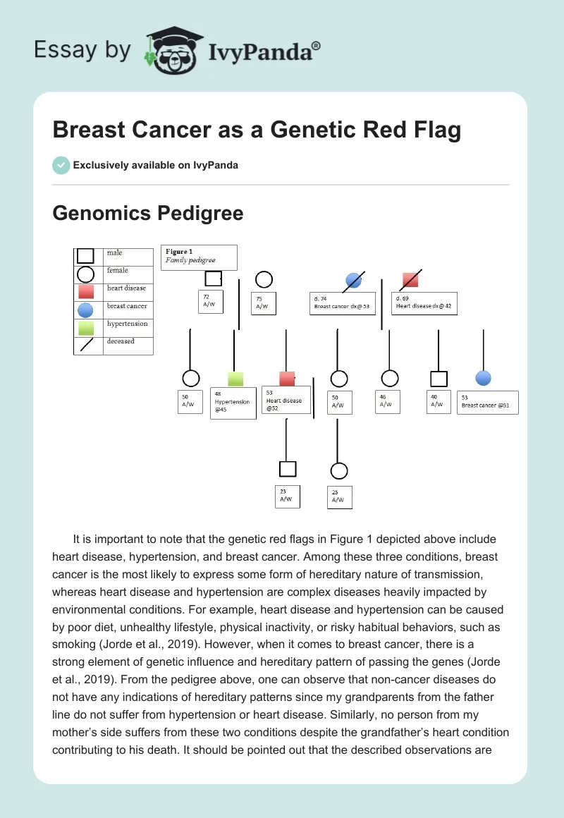 Breast Cancer as a Genetic Red Flag. Page 1