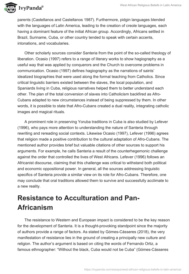 West African Religious Beliefs in Latin America. Page 5