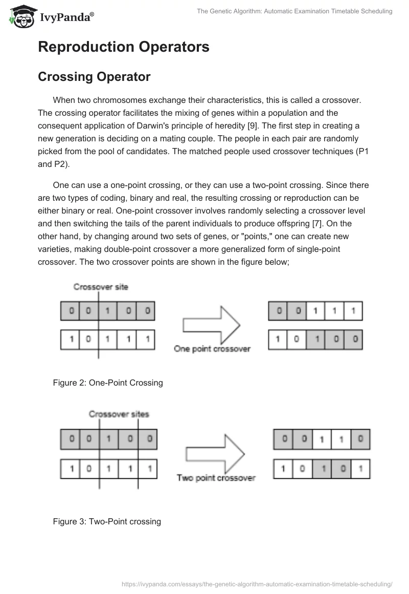 The Genetic Algorithm: Automatic Examination Timetable Scheduling. Page 5