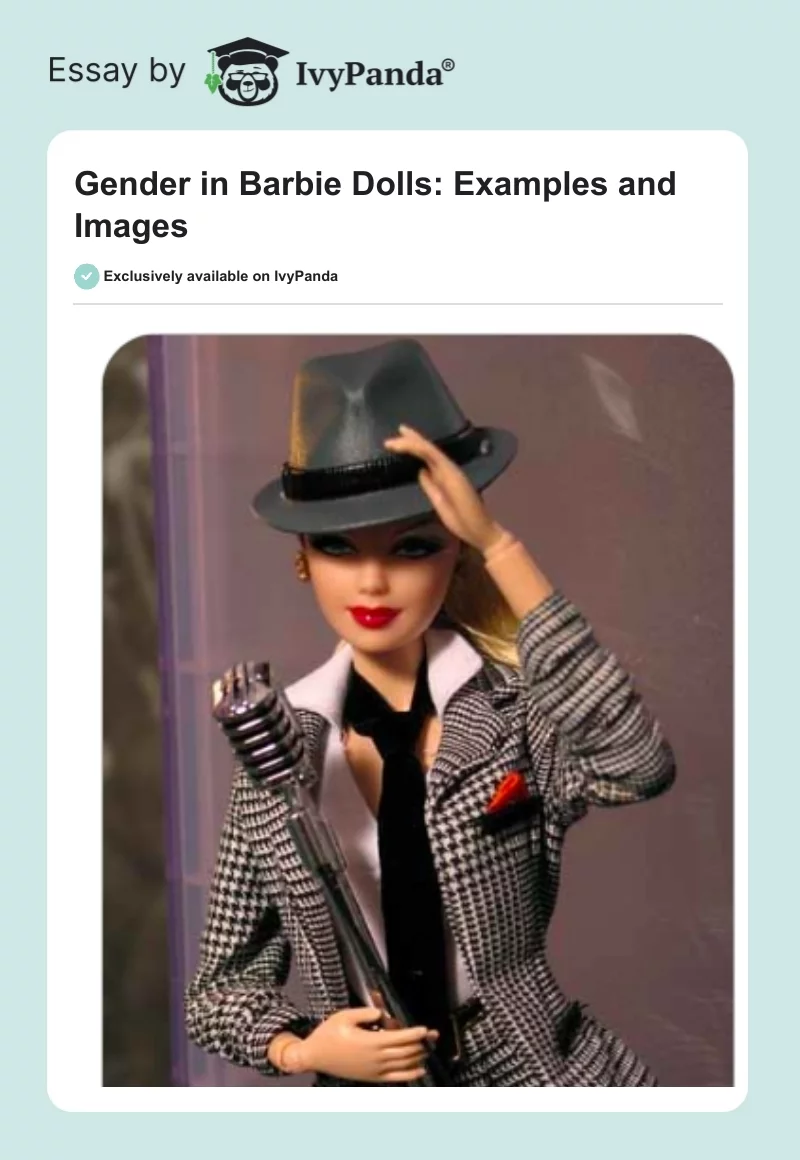 Gender in Barbie Dolls: Examples and Images. Page 1