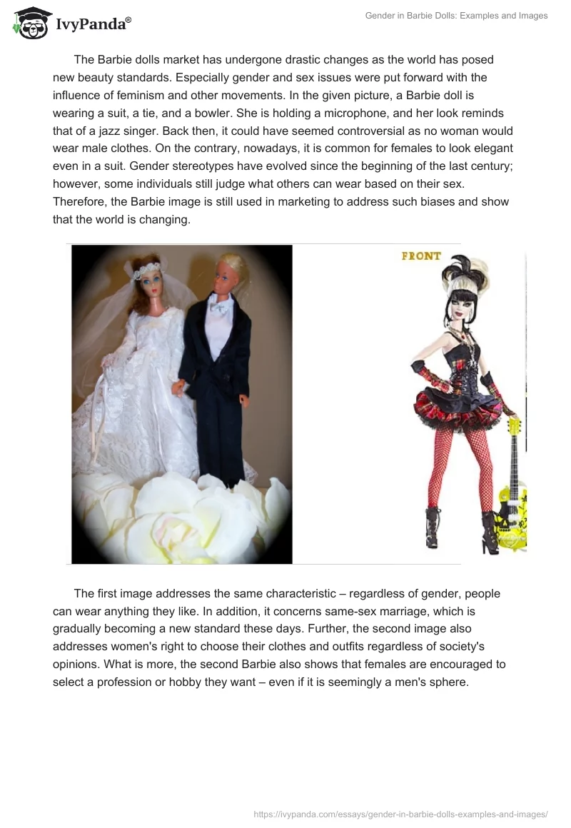 Gender in Barbie Dolls: Examples and Images. Page 2