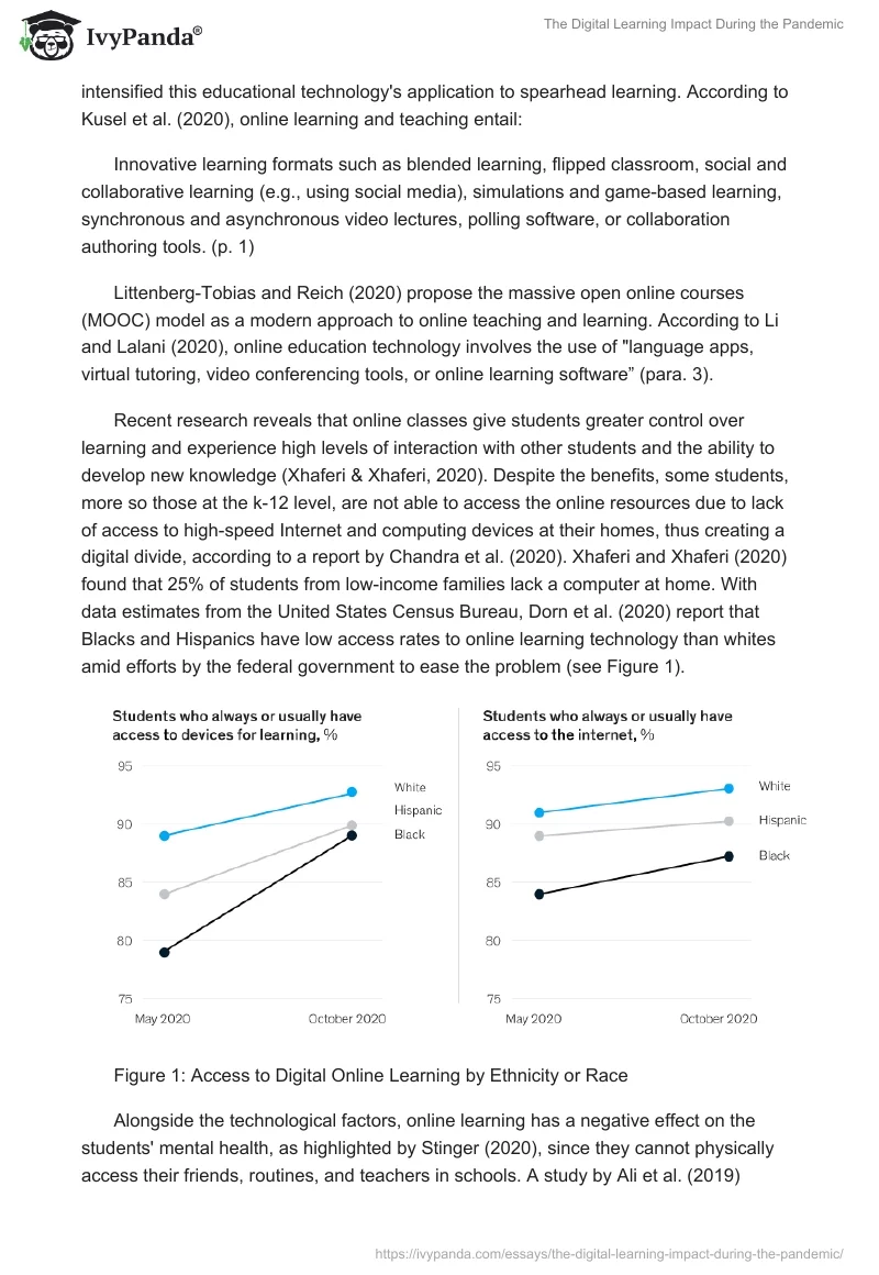 The Digital Learning Impact During the Pandemic. Page 2