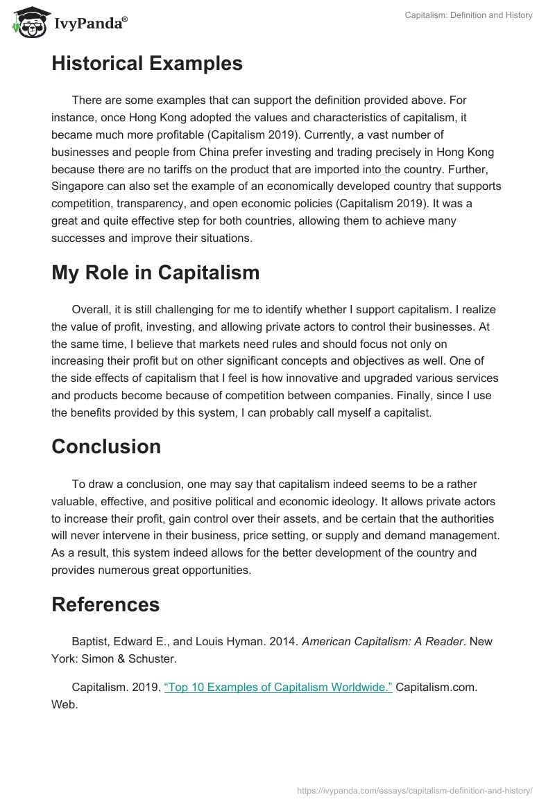 Capitalism: Definition and History. Page 2