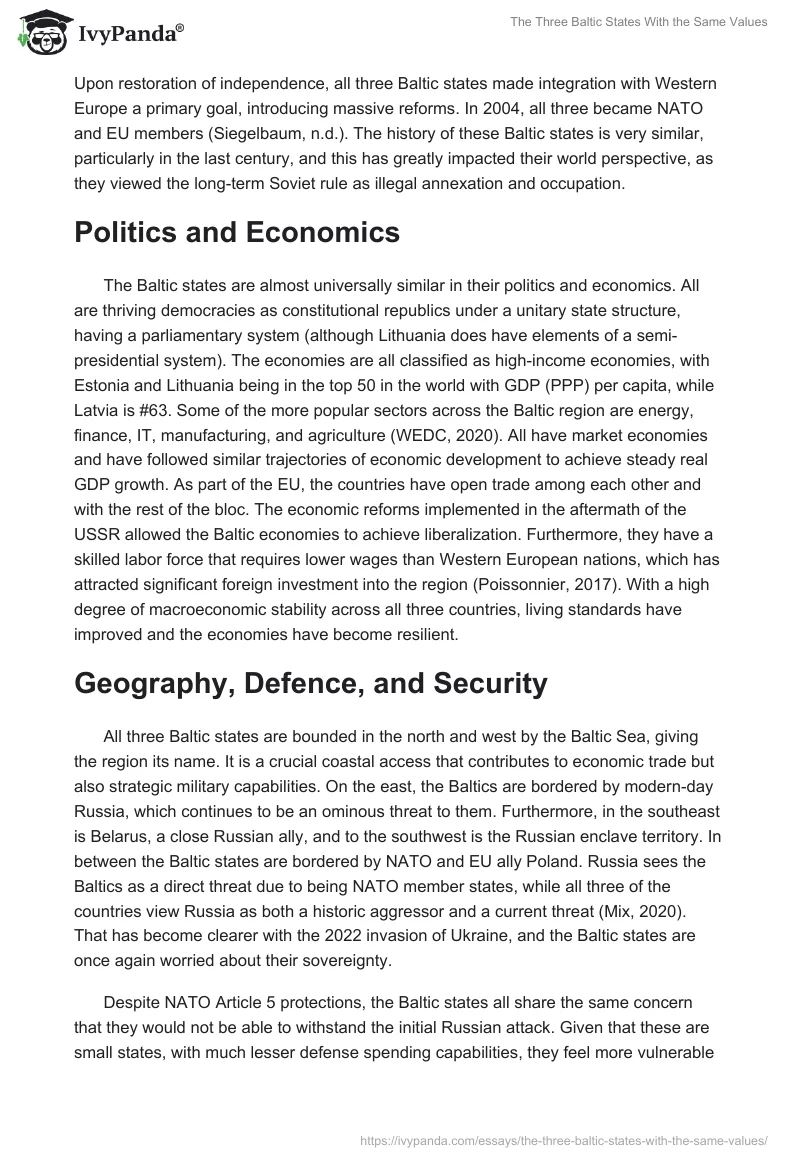 The Three Baltic States With the Same Values. Page 2