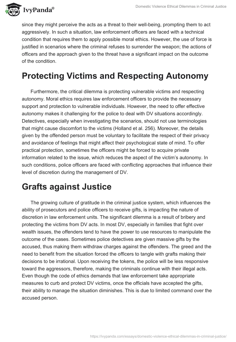Domestic Violence Ethical Dilemmas in Criminal Justice. Page 3
