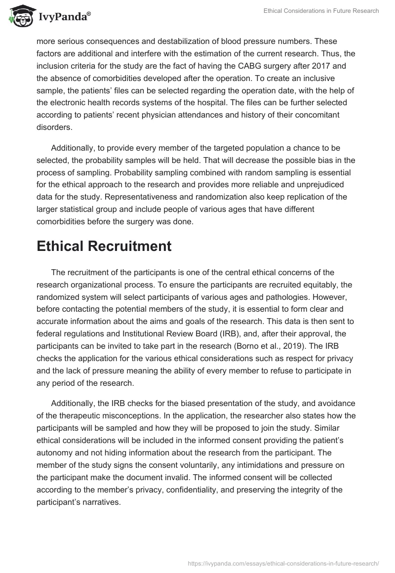 Ethical Considerations in Future Research. Page 2