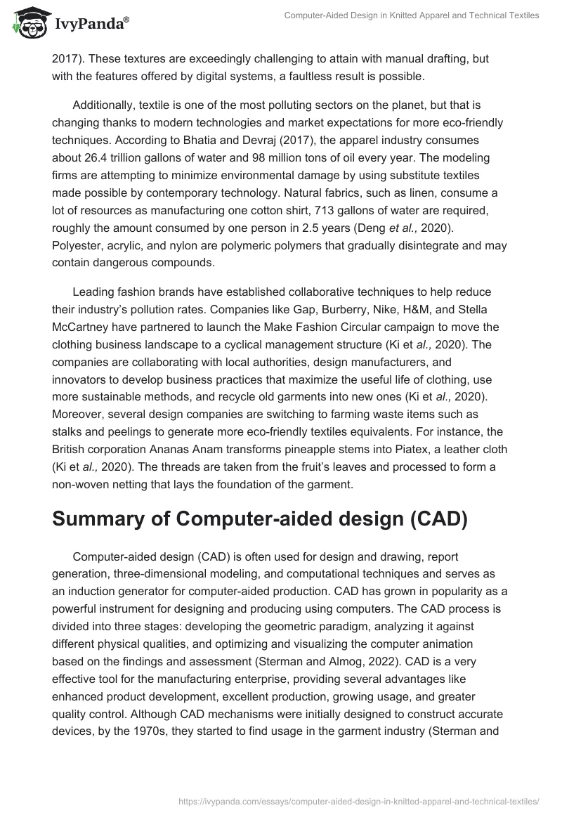 Computer-Aided Design in Knitted Apparel and Technical Textiles. Page 3