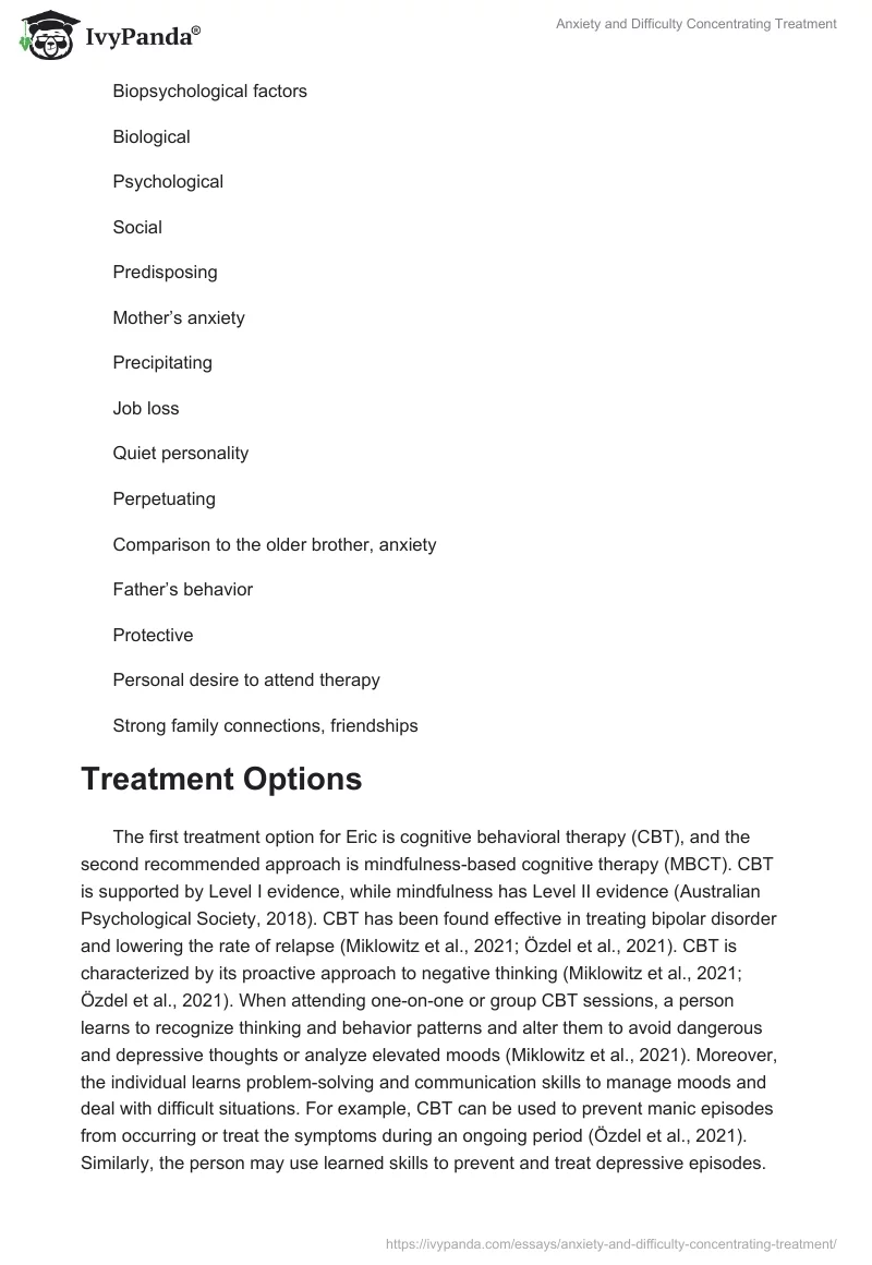 Anxiety and Difficulty Concentrating Treatment. Page 5