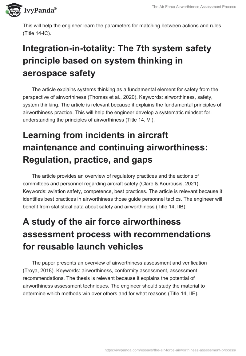 The Air Force Airworthiness Assessment Process. Page 3
