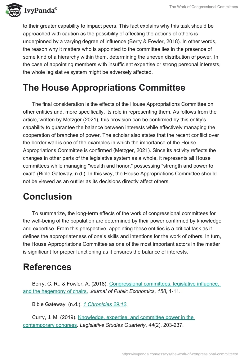 The Work of Congressional Committees. Page 2