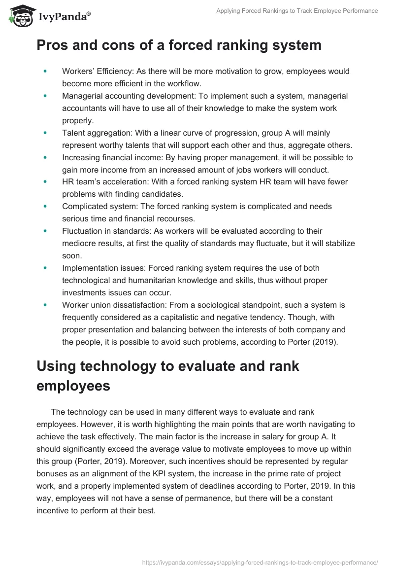 Applying Forced Rankings to Track Employee Performance. Page 3