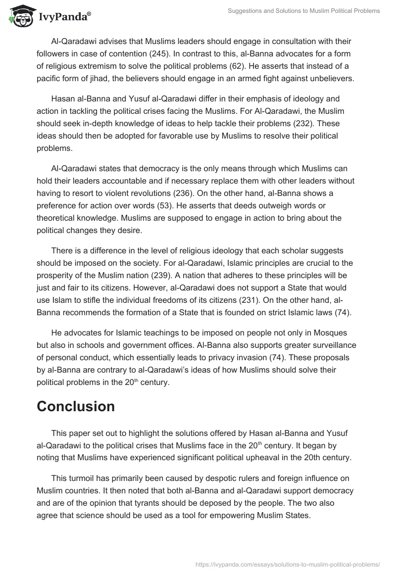 Suggestions and Solutions to Muslim Political Problems. Page 3
