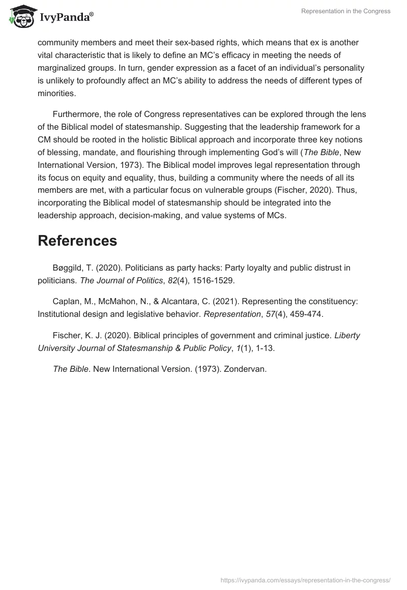 Representation in the Congress. Page 2
